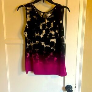 Calvin Klein sleeveless Ombré blouse  size S